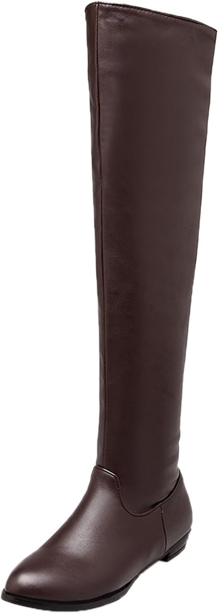 comfortable flat knee high boots