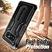 Galaxy Note 8 Case, eSamcore Full Body Protection Shockproof Case Cover with Rugged Heavy Duty Holster Clip Kickstand [WITHOUT Built-in Screen Protector] for Samsung Note 8 2017 [BLACK]