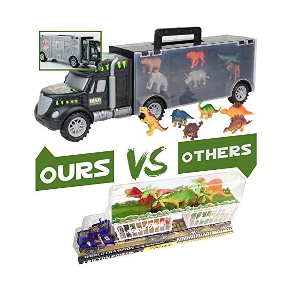 Dinosaur-Toys-Truck-Transport-Carrier-Truck-Toys-with-Dinosaur-Toys-Animals-Toys-12-Pcs-Double-Inside-Storage-Set-for-Kids-Boys-Girls-3-Years-Old Akokie Dinosaur Toys Truck Transport Carrier Truck Toys with Dinosaur Toys Animals Toys 12 Pcs Double Inside Storage Set…