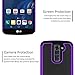 Geviaho Fotosuncy Compatible for LG K10 2016 Case, Drop Protection Hybrid Dual Layer Armor Protective Case Purple