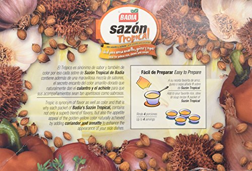 Badia Sazon Tropical Seasoning with Coriander and Annatto 3.52 oz(Pack of 2) - Thumbnail 3