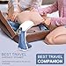 GLAMFIELDS Garment Steamer, 135ml Portable Handheld Clothes Steamer, 25s Fast Heat, 360 Anti-Drip, Powerful Wrinkle Remover, Fabric Travel Steamer for Travel & Business Trips, 5.5ft Cord, 900W-Blue