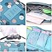 iSuperb® Travel Bra Organizer Bag Underwear Pouch Waterproof Personal Garment Bag Case (Dark Blue with Polka Dot)
