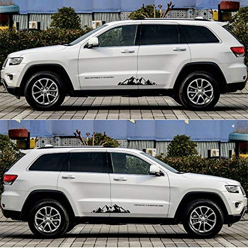 xxiaoTHAWxe Mountain Car-Styling Truck Vehicle Door Body Side PVC Decal Sticker Decoration - Black