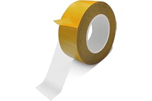 Birllaid Double Sided Tape Heavy Duty for Crafts,Thin Two Sided Tape with Removable Acrylic Clear Adhesive,Super Strong Tape 1Inch x 50 Feet for Arts & Crafts,Photos,Scrapbook,Woodworking