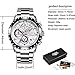 LIGE Watch for Men Dress Sport Fashion Quartz Analog Watch Men Waterproof Stainless Steel Wristwatch with Date Chronograph Luminous