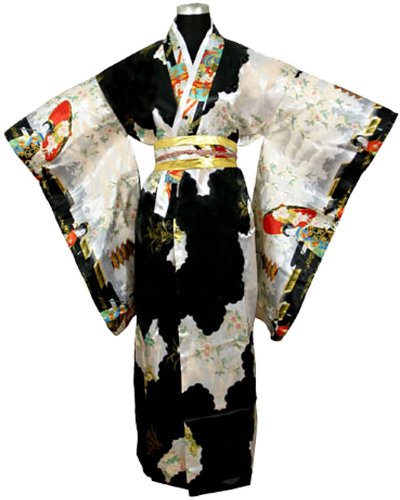 ADULT SATIN KIMONO ROBE