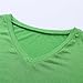 Women's Tunic Tops for Leggings Short Sleeve T-Shirt Dress Summer Loose Fit Casual Tops V-Neck Green XXL