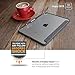 TineeOwl Glace for iPad Pro 11 inch (2018), Ultra-Slim Clear Case with Pencil Holder, Supports Apple Pencil Wireless Charging [Absorbs Shock] Flexible TPU, Lightweight (Dark Gray)