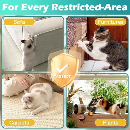 QROHIPX Natural Cat Deterrent Spray, Safe for Indoor & Outdoor, No Trace Residue Formula, Protect Furniture & Garden, Upgraded Cat Training Essential (200ML)