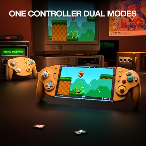 NYXI Wizard 2 Control GameCube para Switch – Control Switch 1 Inalámbrico con Joystick TMR Hall, Gatillos Ajustables, NFC, Vibración HD, Giroscopio de 6 Ejes y Botones Programables