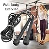 Skipping-Rope-Adult-Fitness-for-Men-Women-Speed-Jumping-Rope-Comfortable-Handle-For-Fat-Loss-Burning-Exercise-Best-For-Home-Gym-Workout-Equipment-BlackBlack Skipping Rope Smart Speed Jump Rope for Adult Fitness Exercise Lightweight Adjustable Home Gym Workout Equipment Jumping…