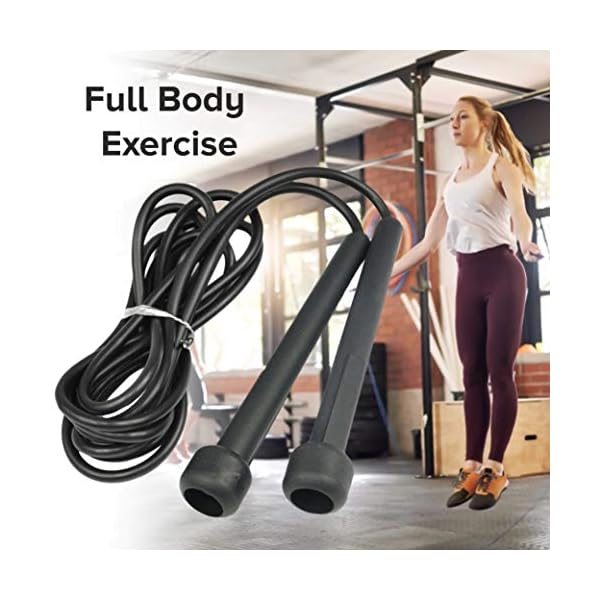 Skipping-Rope-Adult-Fitness-for-Men-Women-Speed-Jumping-Rope-Comfortable-Handle-For-Fat-Loss-Burning-Exercise-Best-For-Home-Gym-Workout-Equipment-BlackBlack Skipping Rope Smart Speed Jump Rope for Adult Fitness Exercise Lightweight Adjustable Home Gym Workout Equipment Jumping…