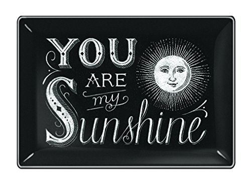 Fringe Studio 524113" Chalk Sunshine Rectangle Tray, 4 x 5.75