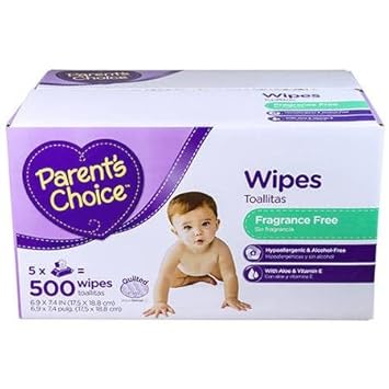 parents choice 500 wipes