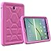 Poetic Galaxy Tab A 8.0 (2015) Case TurtleSkin Series[Corner Protection][Tactile Side Grip][Sound-Amplification][Bottom Air Vents] Protective Silicone Case for Samsung Galaxy Tab A 8.0 (2015) Pink
