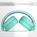 Artix Bluetooth Wireless Headphones | Lightweight & Foldable On Ear Earphones NRGSound RS7 | For Work, Travel, Sport, Running | 3.5mm Cable Included for Wired Use Great for Kids/Teens/Adults - SeaFoam