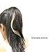 Feather Hair Extensions, 100% Real Rooster Feathers, Black and White Grizzly 5 Feathers Bonded at The tip