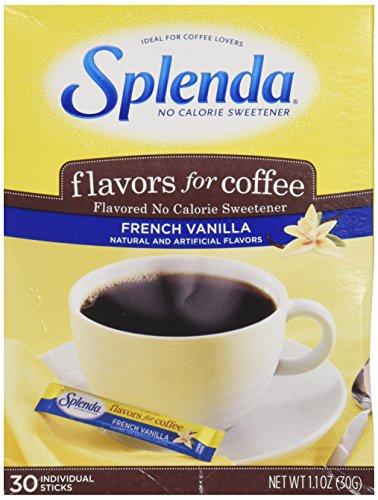 Splenda, No Calorie Sweetener Flavors for Coffee French Vanilla, 1.1 oz, 30 ct