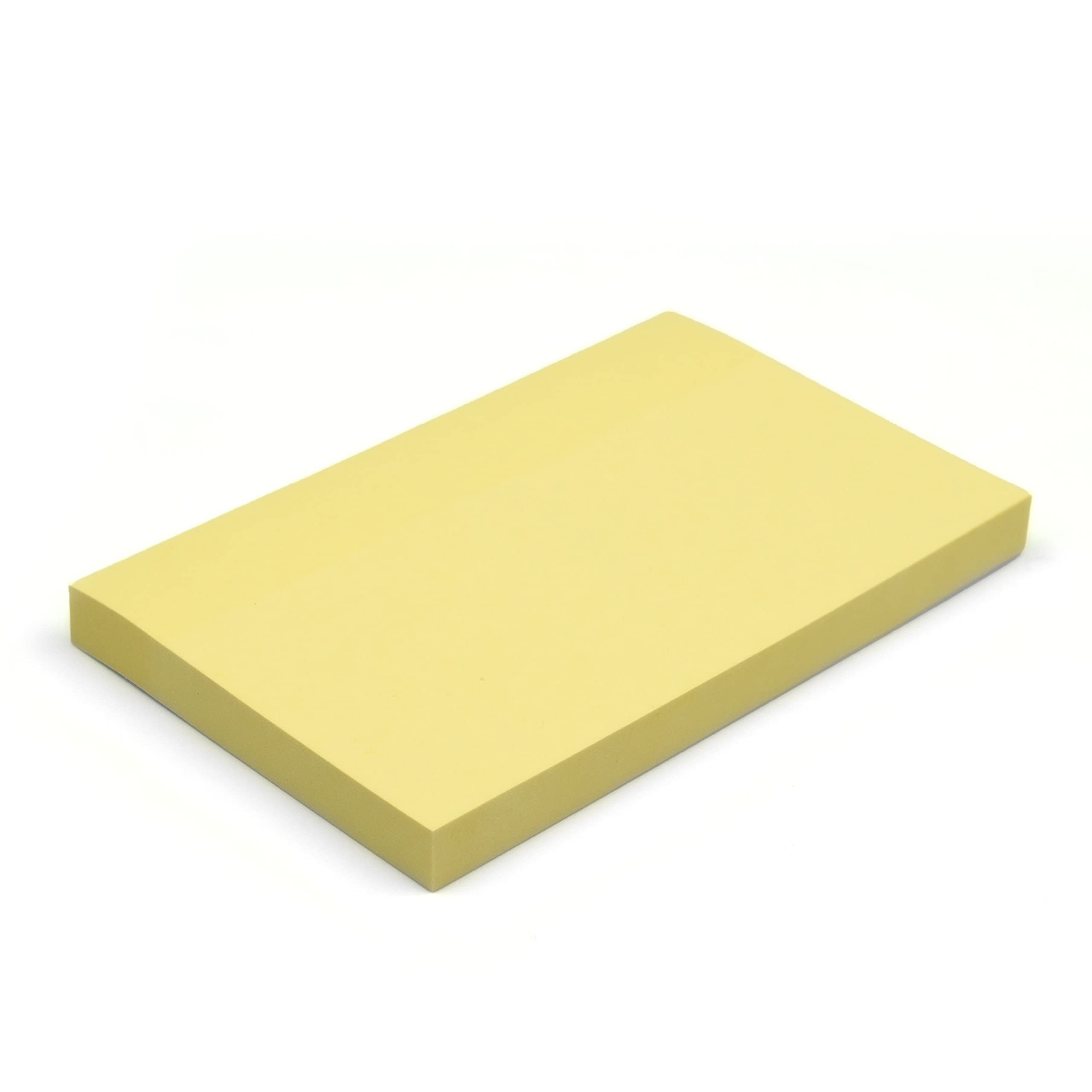 Evergreen Goods 300 Pastel Yellow Large Sticky Post Notes (3 Pads) | 100 Sheets Per Pad - 76 X 127 mm (3"X 5") | Removable Self-Stick Notes | Reminders, to-Do Lists, Memo Pad | Home & Office, Gifts
