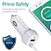 USB Type C Car Charger with Coiled USB C Cable for Samsung Galaxy S9/S9+/S8/S8 Plus, Moto Z Force Droid/Z Play Driod/Moto M/Moto X4, Google Pixel 2 XL and More Android Cell Phones/iPhone