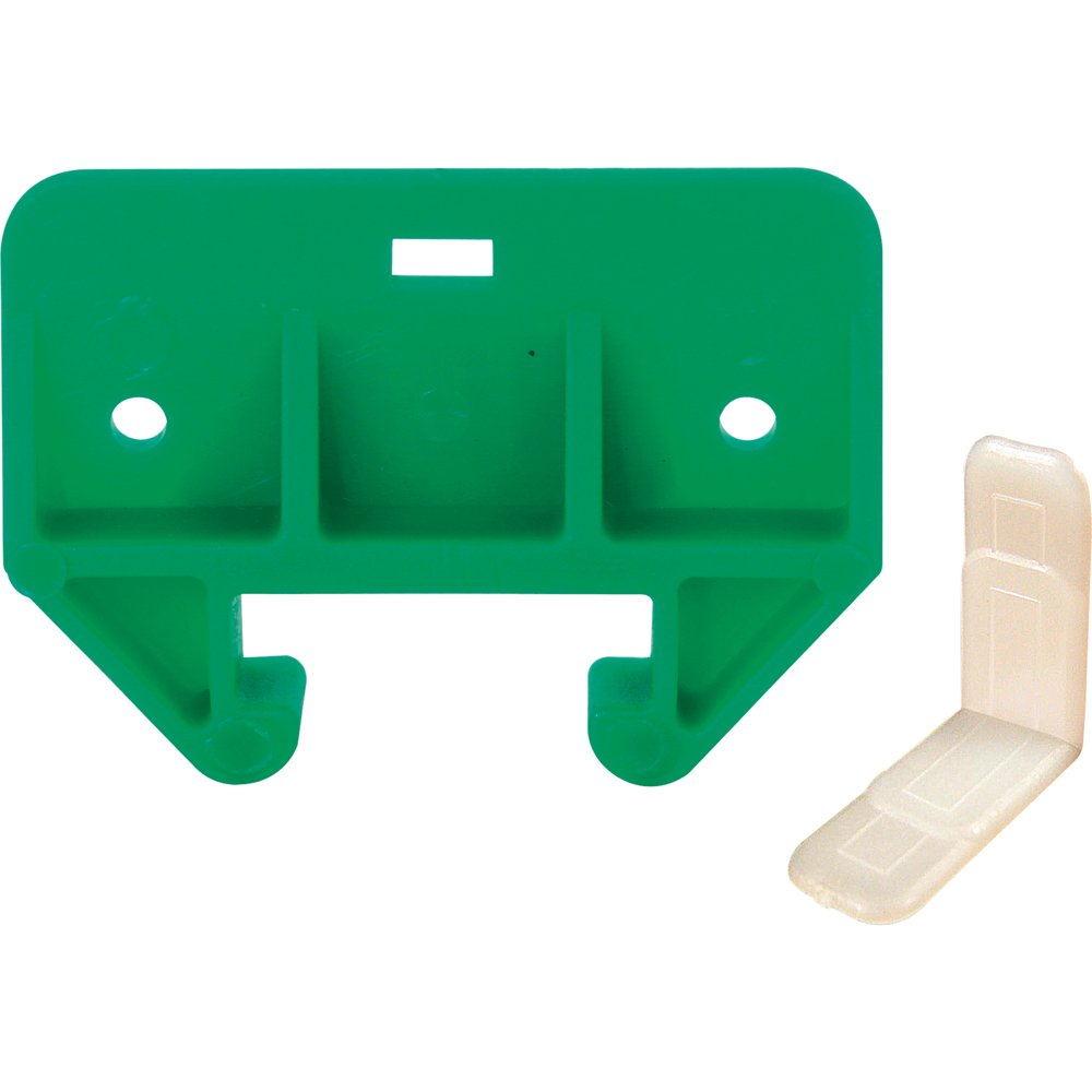 Slide-Co 22495 Drawer Track Guide and Glides, 1-1/8 inch, Plastic, Green, White