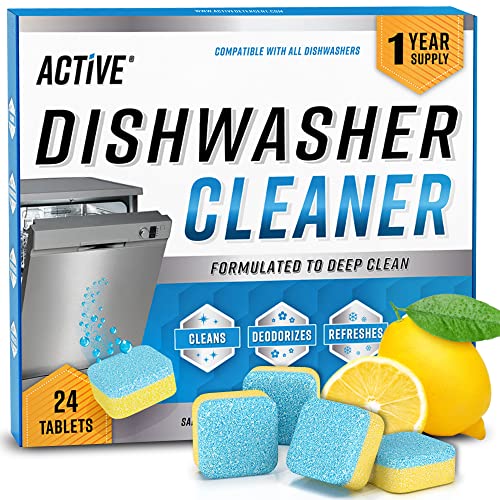 Dishwasher Cleaner And Deodorizer Tablets 24 Pack Deep Cleaning