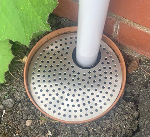 Simply Hardware® Round/Circular Drain Guard/Swirl Cover - 4 Inch up to 9 Inch Stainless Steel - Keep Drains Clear from Leaves & Debris - 7 Inch (178mm) with Medium Waste Pipe Hole (56mm) - 72 Hole