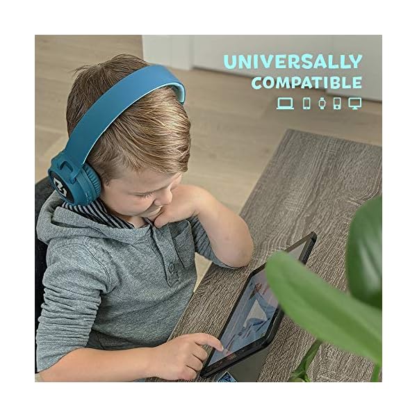 Headphones-for-Kids-PowerLocus-Bluetooth-Headphones-Kid-Headphone-Over-Ear-with-LED-Lights-Foldable-Headphones-with-MicrophoneVolume-Limited-Wireless-and-Wired-Headphone-for-PhonesTabletsPCTV PowerLocus Headphones for Kids, Bluetooth Headphones, Kid Headphone Over-Ear with LED Lights, Foldable Headphones with…