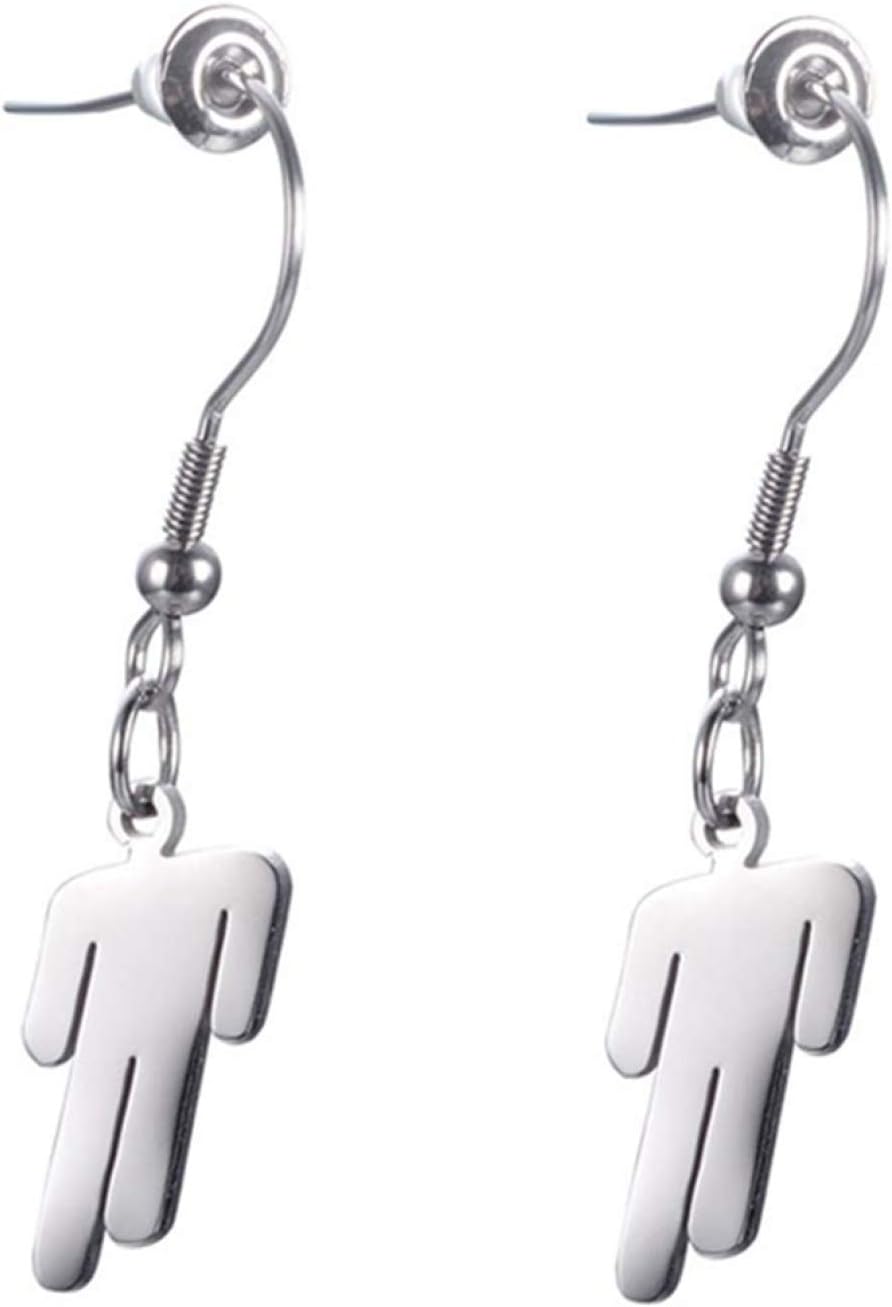 Scott Jonah Beautiful Blohsh Pendant Earrings Stainless Steel Elegant Dangle Earrings for Women Girls Fans Jewelry Gifts