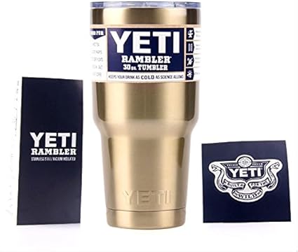 gold yeti tumbler