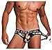 Arjen Kroos Men's Jockstrap Underwear Mesh Athletic Supporter Cotton Jock Strap Briefs,BLACK-AK7025,X-Large