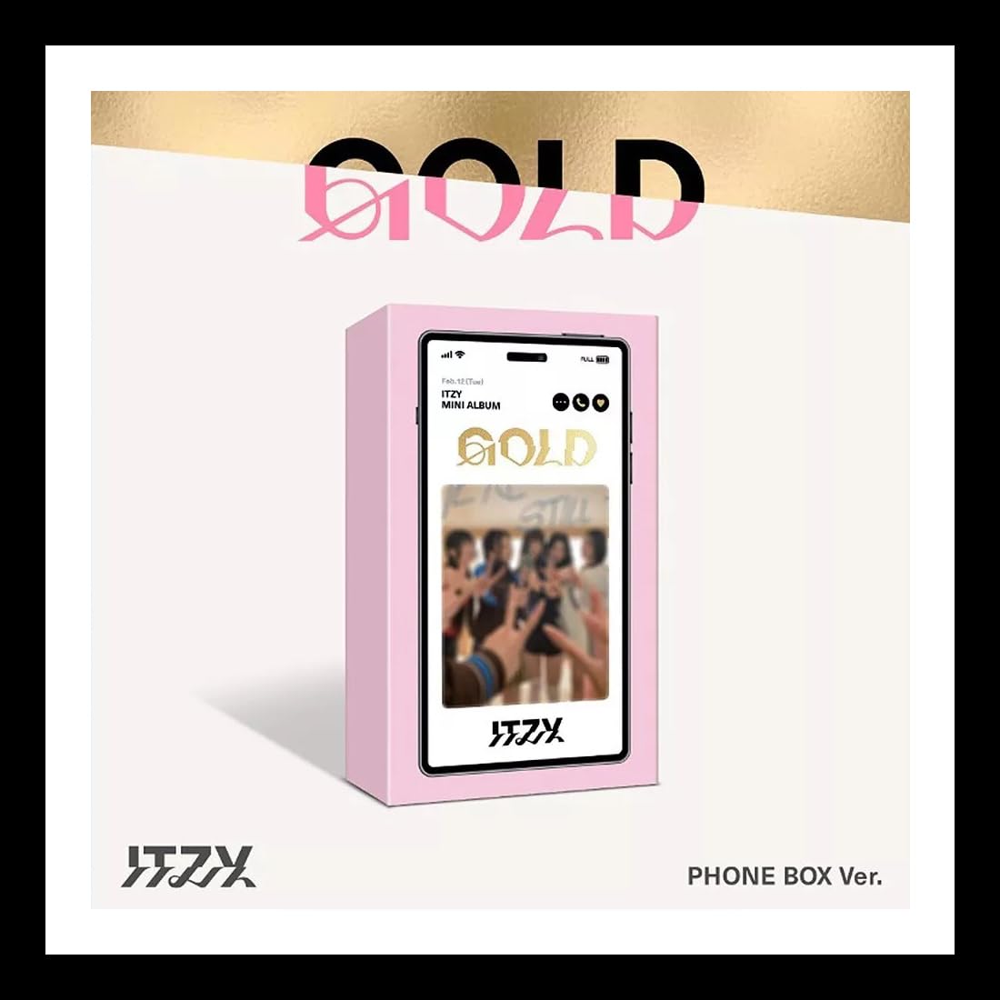 Photo 1 of (P.O.B) ITZY GOLD 2nd FULL Album (PHONE BOX SPECIAL EDITION + Gift Card) K-POP SEALED