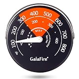 GALAFIRE Magnetic Stove Thermometer Oven Temperature Meter for Wood Burning Stoves Gas Stoves Pellet Stove Stoves Avoid Stove Fan Damaged by Overheat