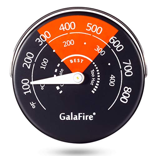 GALAFIRE Magnetic Stove Thermometer Oven Temperature Meter for Wood Burning Stoves Gas Stoves Pellet Stove Stoves Avoid Stove Fan Damaged by Overheat