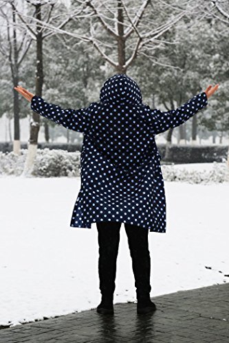 Old Tjikko Rain Coat,Waterproof Raincoat,Portable Rain Poncho For Unisex,Women Polka Dot With Pockets