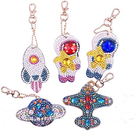 5D Diamond Cartoon Keyrings Diamond Painting DIY Painting Full Diamond Drill Need (A) (C)