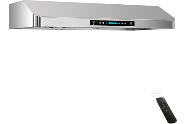 IKTCH 30 Inch Under Cabinet Range Hood with 900-CFM, 4 Speed Gesture Sensing&Touch Control Panel, Stainless Steel Kitchen Ven