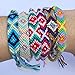 Carykon 12 PCS Nepal Woven Friendship Bracelets with a Sliding Knot Closure for Women Teens and Girls, Color may vary