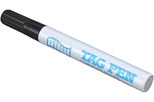 CHICIRIS Ear Tags for Cattle, 5.7 inch Sheep Ear Tags, Cow Ear Tags, Ear Tag Marker Pen, Black Permanent Livestock Ear Tag Ma