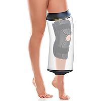 Knee Cast Cover for Shower Large Size, KT1180-L Waterproof Knee Surgery Shower Protector for Knee Replacement Surgery, ACL Su