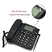Desktop Wireless GSM Unlocked SIM Telephone - Full Size Cell Phone with SMS & FM Radio Function - Bright 2.4