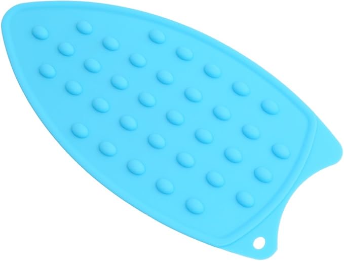 VWH Silicone Iron Rest Pad Ironing Heat Resistant Mat Accessory (blue