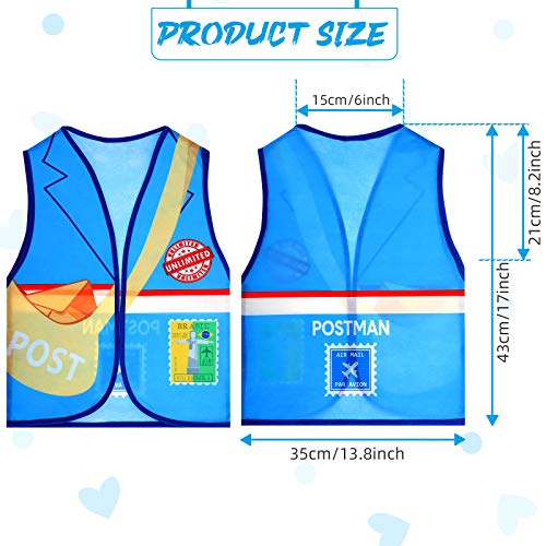 10 Pieces Kids Dress up Vest Career Costume Occupation Unisex Role Play Clothes for Pretend Play