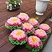 Paper Flowers Pink ! Pack of 8 Pieces Giant 15