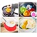 Alemozala 6 Pack Egg Poacher Cups Poached Egg Maker Egg Poaching Cups Silicone Poaching Pods Stovetop Egg Cooker BPA Free Microwave Dishwasher Safe Non-Stick Easy to Use