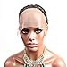 Bella Hair Breathable Lace Front Wig Cap for Making Wigs with Adjustable Straps and Combs Swiss Lace Black Large Size