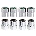 Delight eShop 8Pcs/Set Chrome Car Auto TPMS Valve Stem Caps N2 Nitrogen Tire Insert Cover