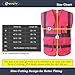JKSafety 9 Pockets Class 2 High Visibility Zipper Front Safety Vest With Reflective Strips, Meets ANSI/ISEA Standards (X-Large, 150-Pink)
