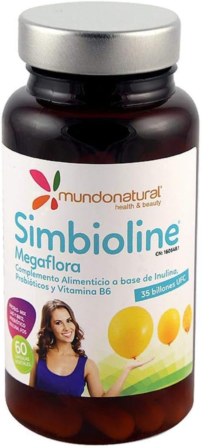 Mundo Natural Flat Belly Simbioline 60 Cap, Multicolored, 60 count (Pack of 1) - Image 3